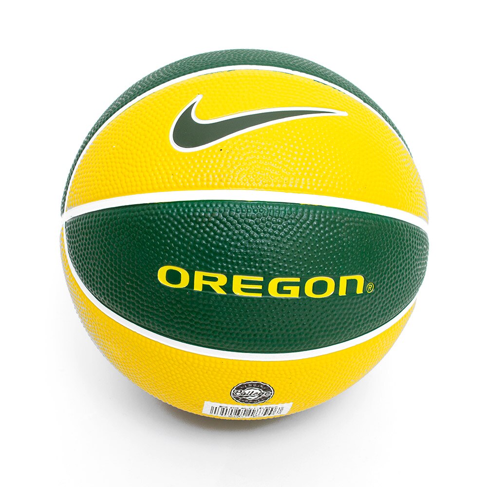 Classic Oregon O, Nike, Green, Balls, Sports, Basketball, Vulcanized Rubber, Size 3, Training, 267508